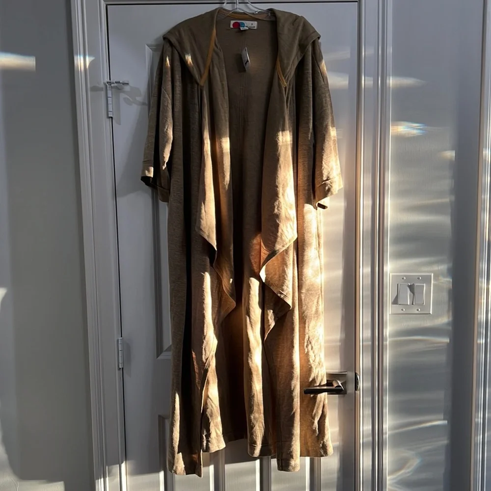 NWT Free People Beach Longline Hoodie Maxi Cardigan Size XS/S Z178-61